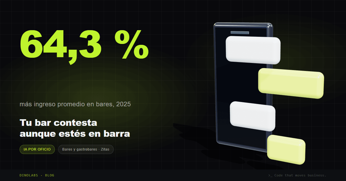 Ilustración del artículo: Inteligencia artificial para bares: qué hace hoy y qué no
