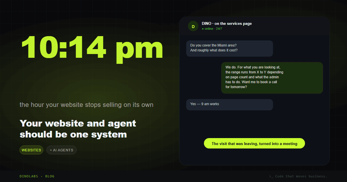 Ilustración del artículo: Your website and your AI agent should be one system, not two